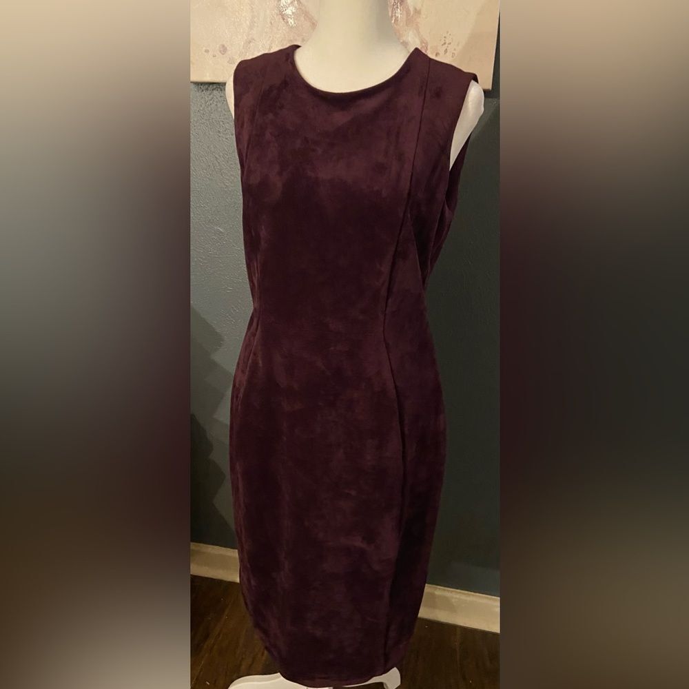 Calvin Klein Deep Purple Suede feeling dress size 8